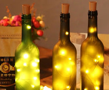 LED String Lights for Wine and Liquor Bottles with Cork