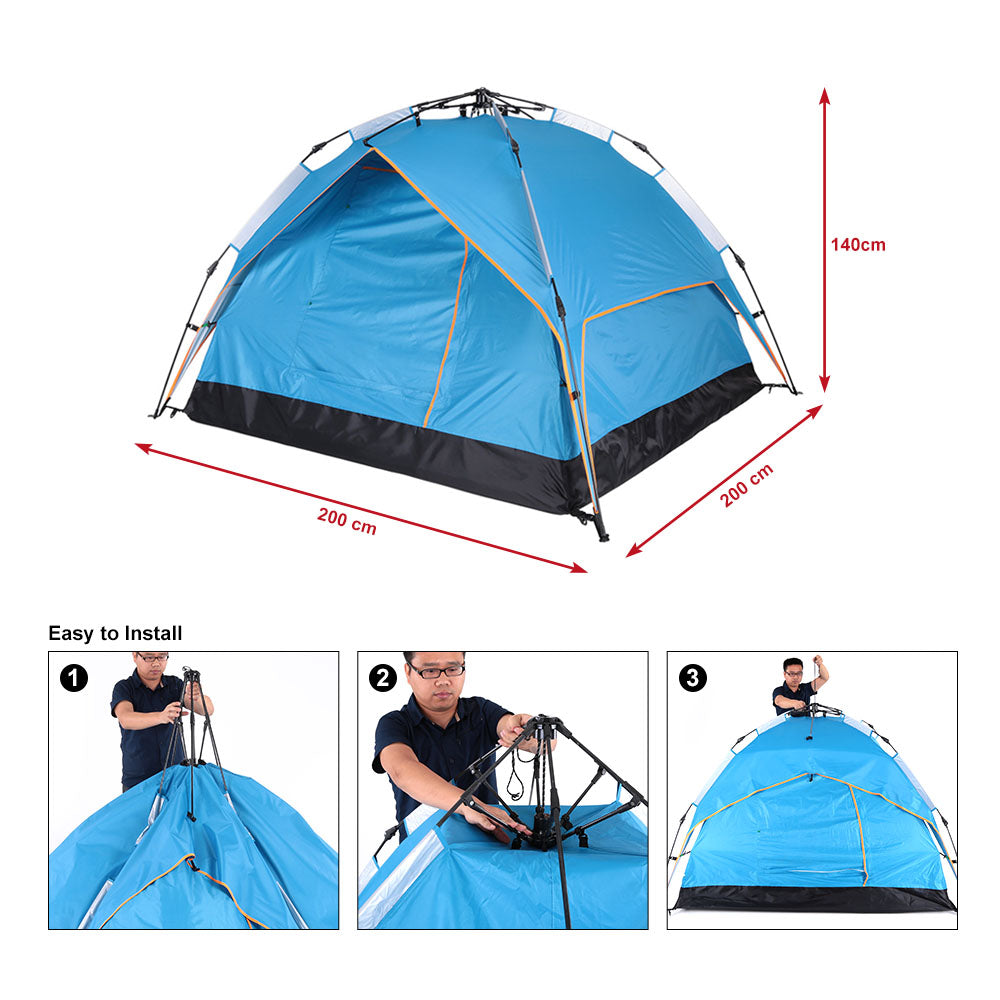 camping tent automatic Automatic Throwing Pop Up Waterproof Camping Tent – GadgetGifter