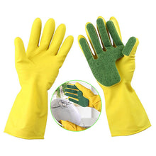 Sponge Scrubber Gloves