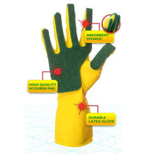 Sponge Scrubber Gloves